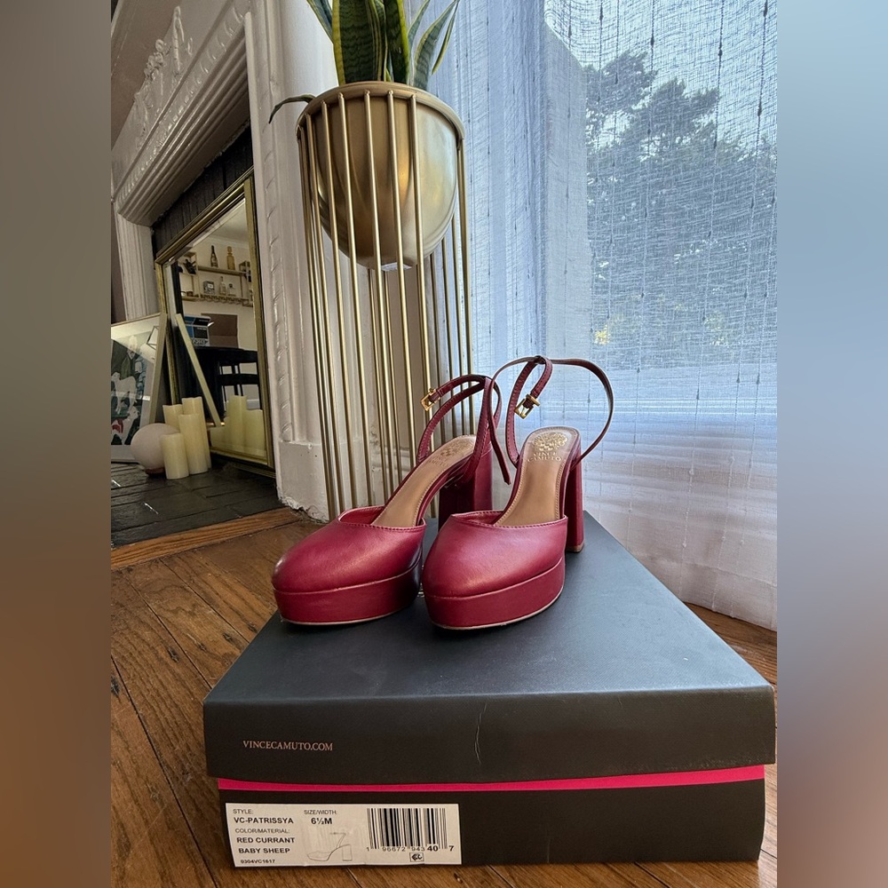 Vince Camuto Red Platform Shoes